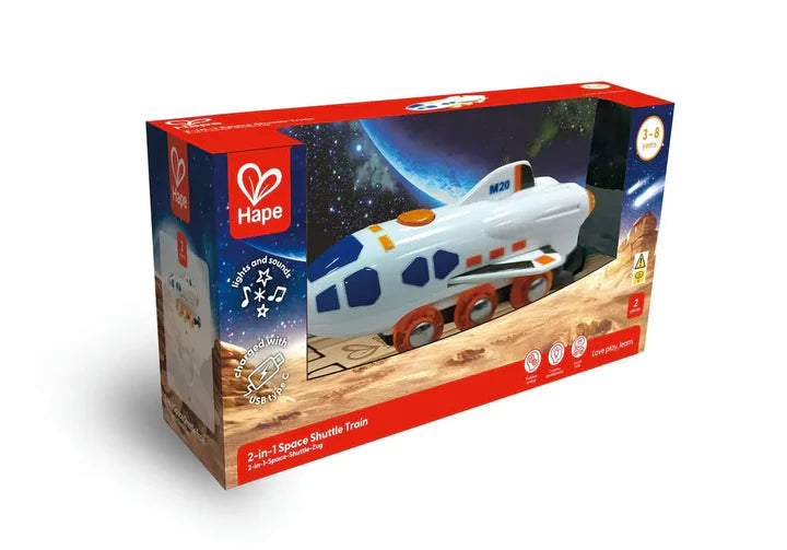 Hape 二合一太空梭列車 | 3 歲或以上