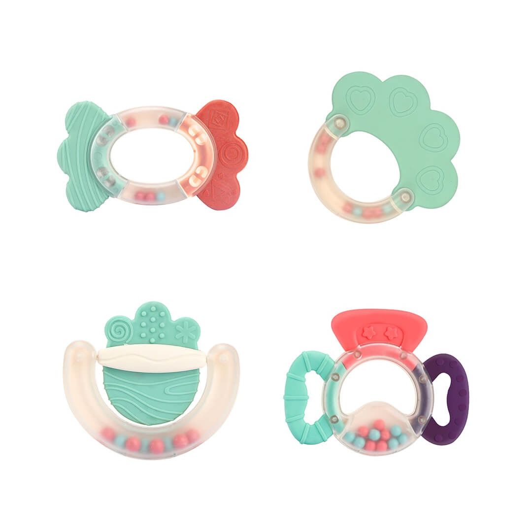 Baby Teether and Rattle｜寶寶感官固齒搖鈴
