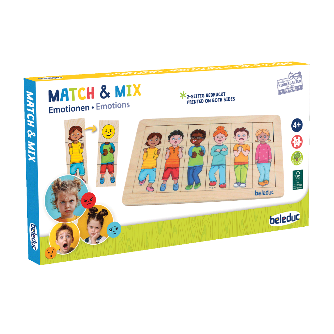 Match & Mix “Emotions”｜情緒表達配對拼圖 18pcs