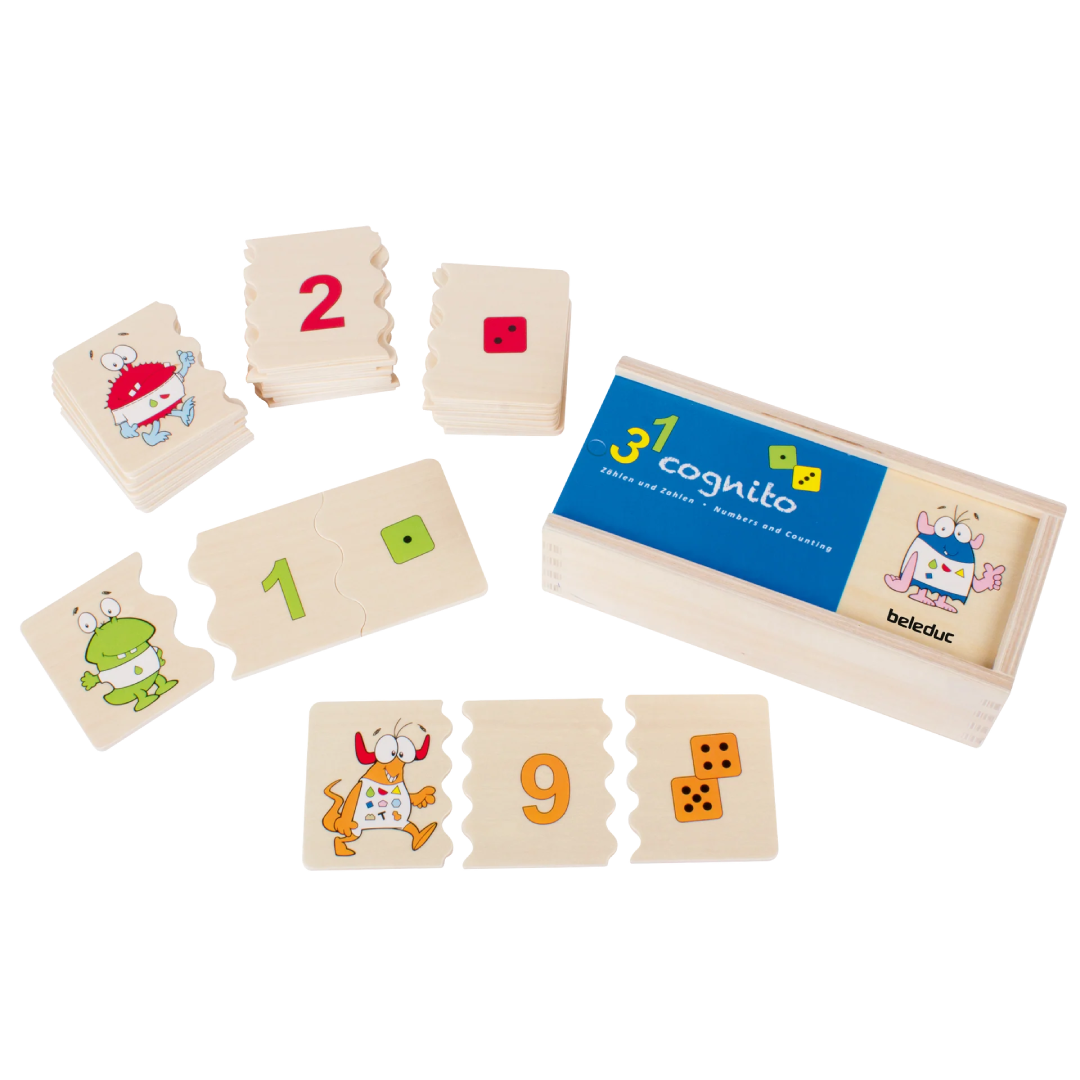 Beleduc Cognito Numbers｜數字計數量配對遊戲 30pcs