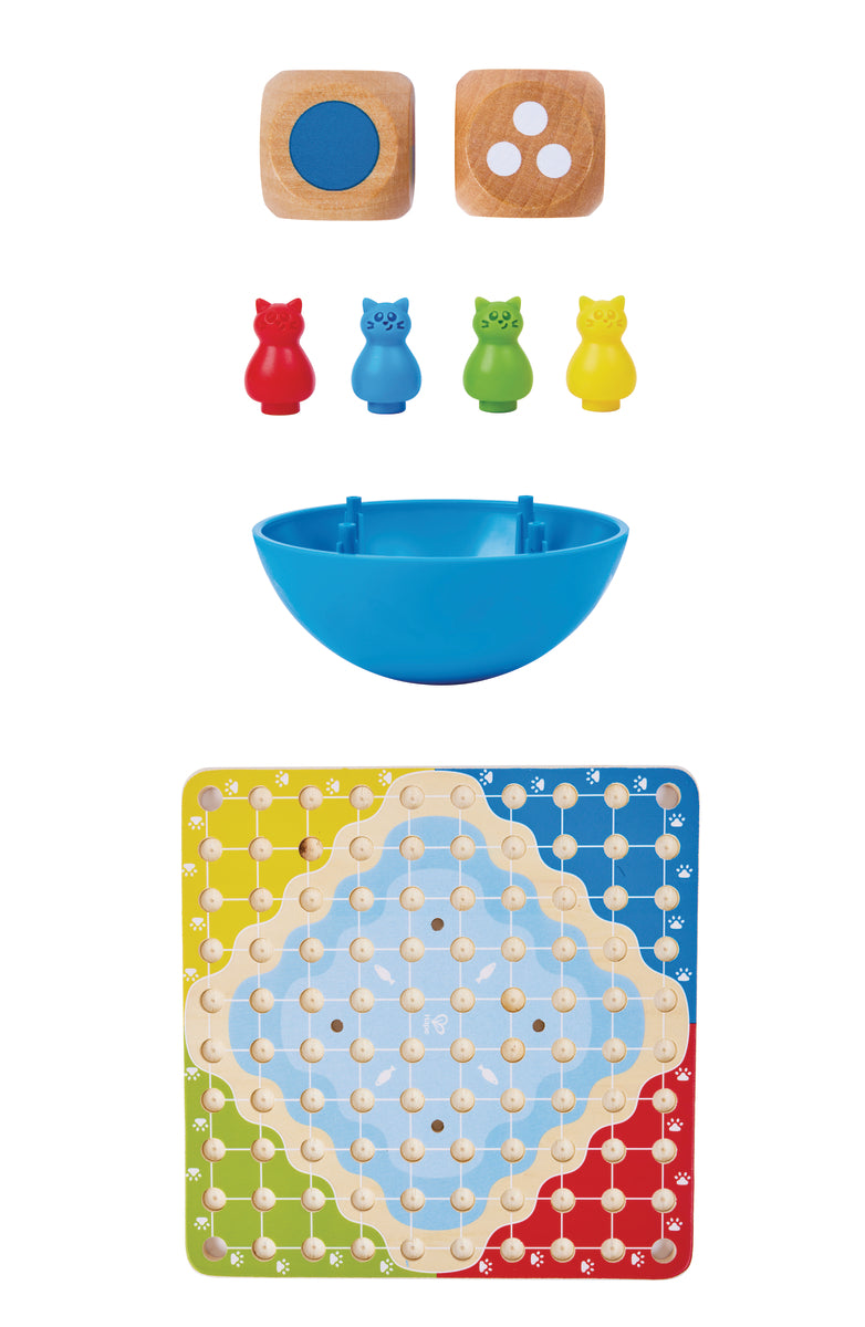Hape 3合1貓咪跳棋 (5-9 歲)