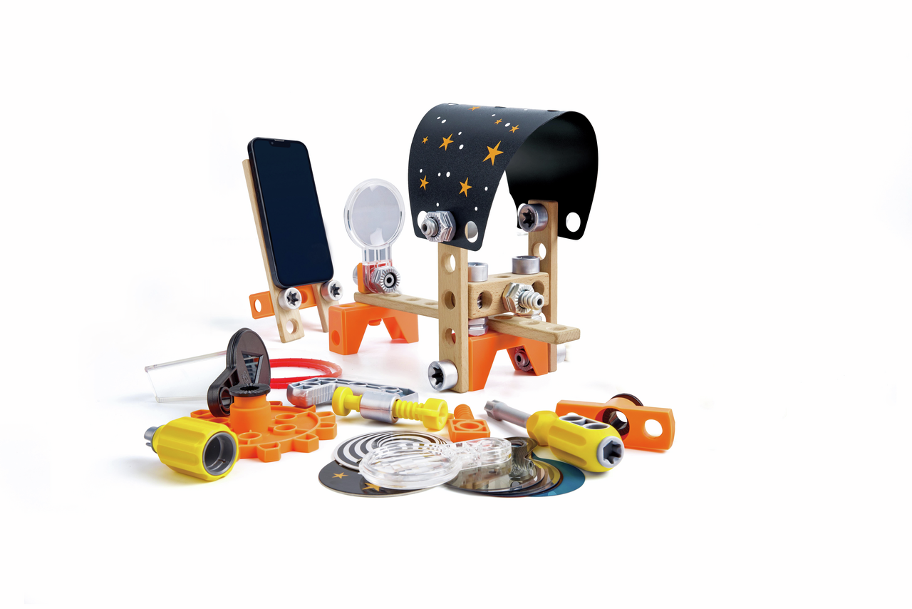 Hape Junior Inventor 光學科學實驗室 - 八個 STEAM 實驗套裝，探索光學科學和光的世界 ( 從4歲起 )