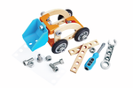 Hape Junior Inventor 組裝駕駛汽車套裝 - 五款車型自己創造 ( 從3歲起 )