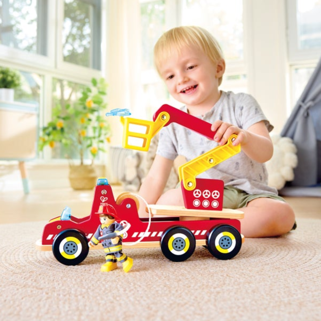 Siren & Lights Toy Fire Truck｜Hape 聲光消防車