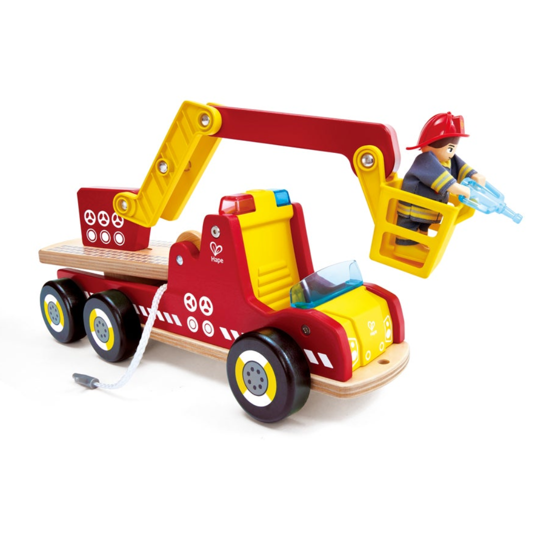 Siren & Lights Toy Fire Truck｜Hape 聲光消防車