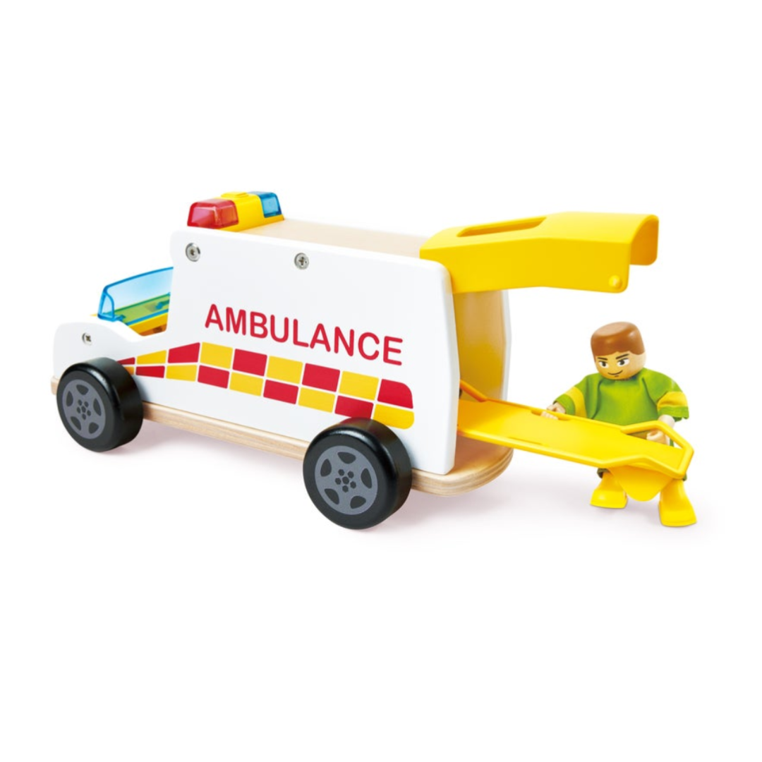 Rapid Response Toy Ambulance｜Hape 迅速趕到救護車