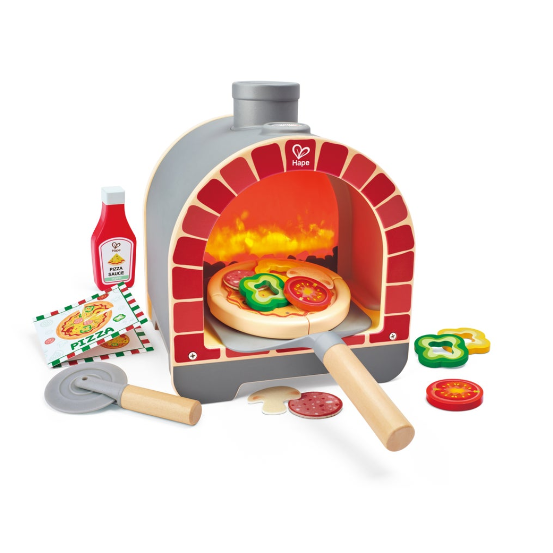 Light & Sizzle Pizza Oven Set｜Hape 薄餅焗爐玩具套裝