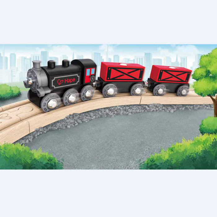 蒸汽時代貨運火車-HAPE-Eurekakids