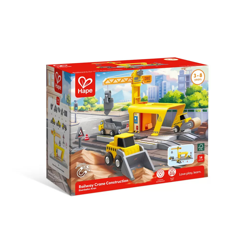 鐵路建設玩具套裝-Hape-Eurekakids