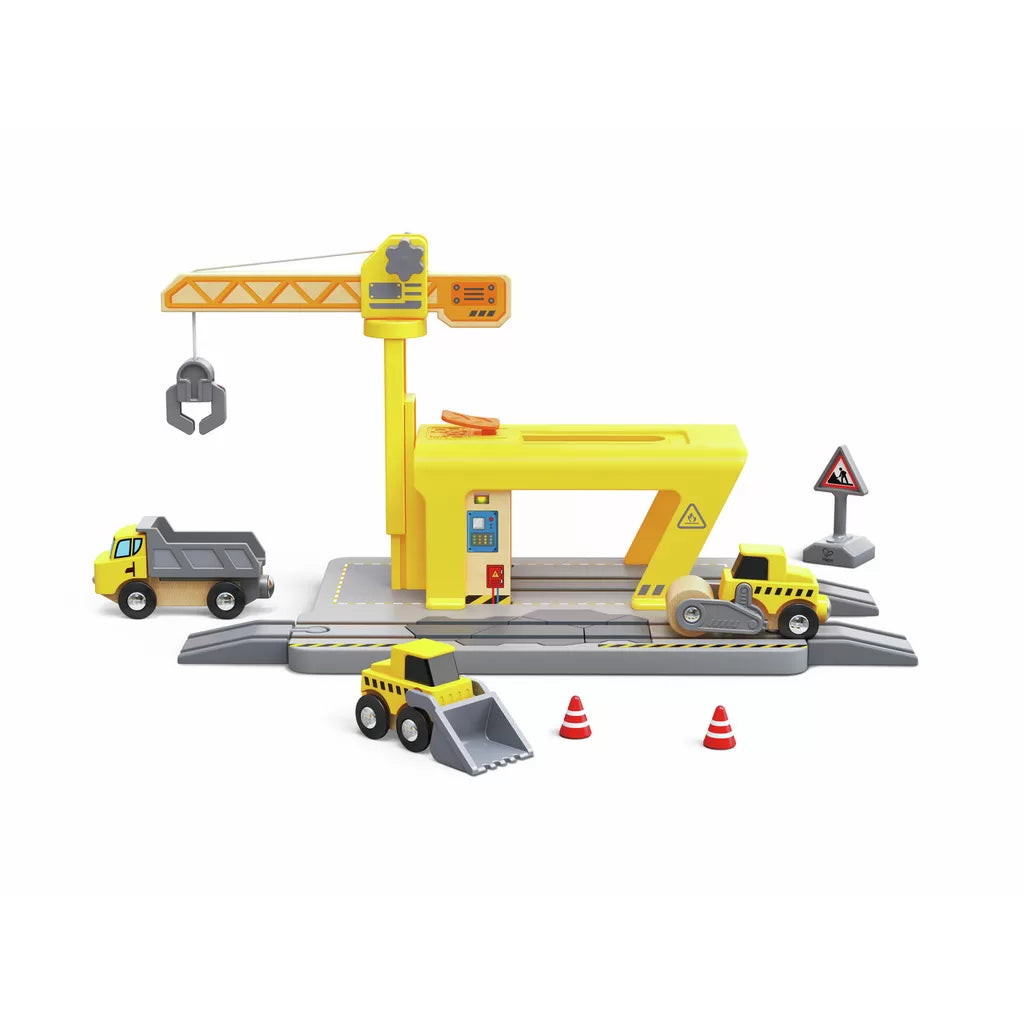 鐵路建設玩具套裝-Hape-Eurekakids