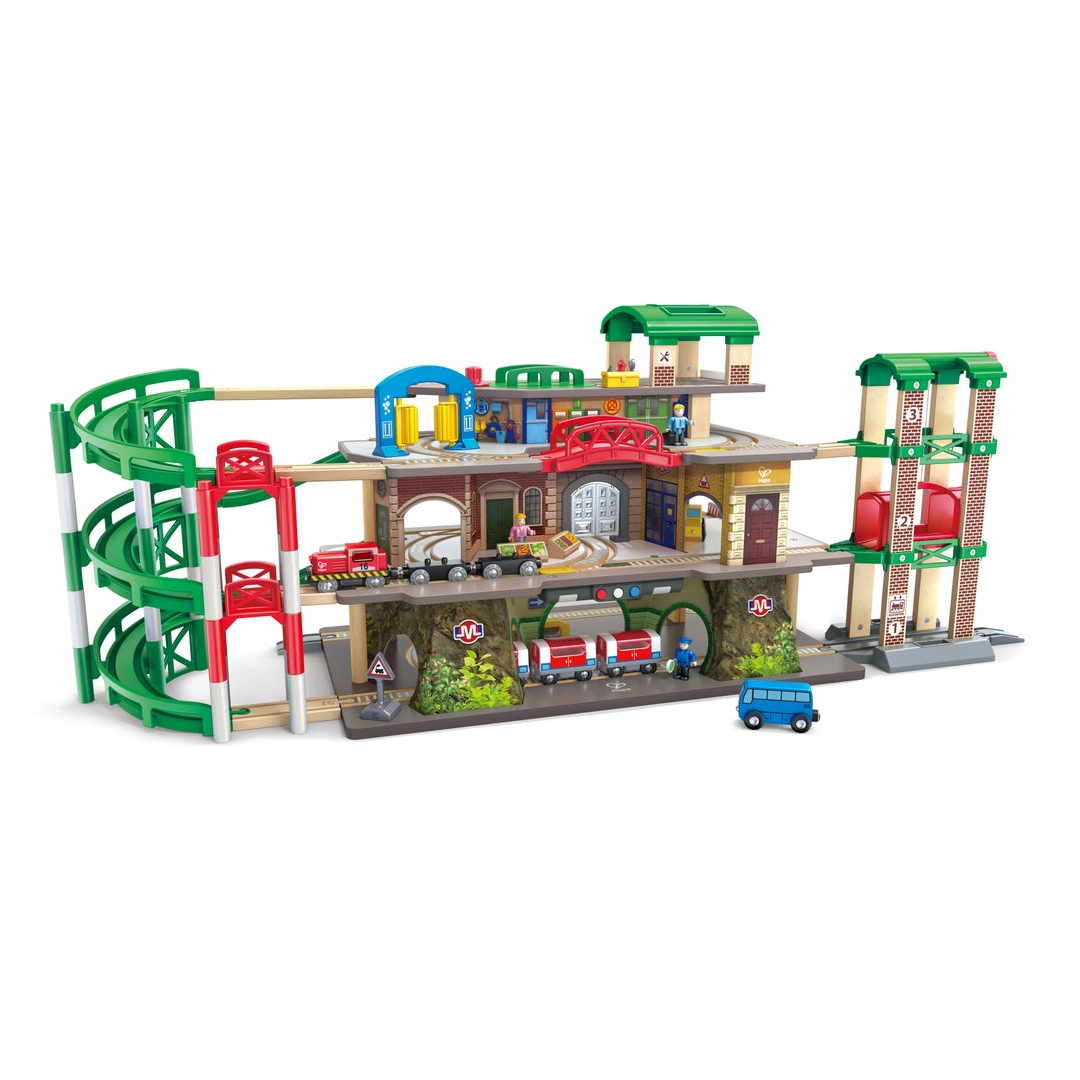 Multi-Level Railway City Set | Hape Multi-Level Railway City Set