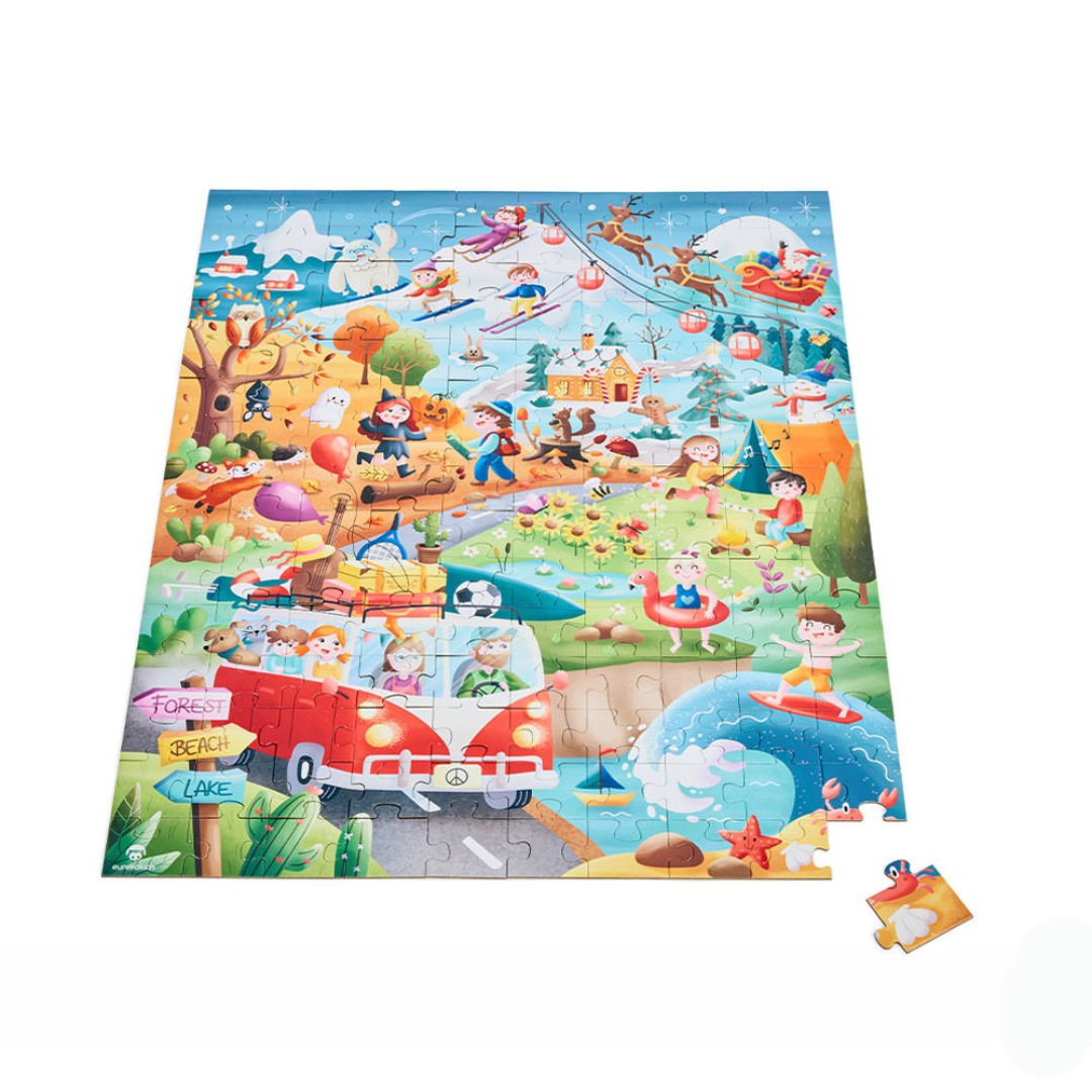 Holiday Trip Puzzle 150 Pcs ｜四季主題兒童拼圖 150 塊