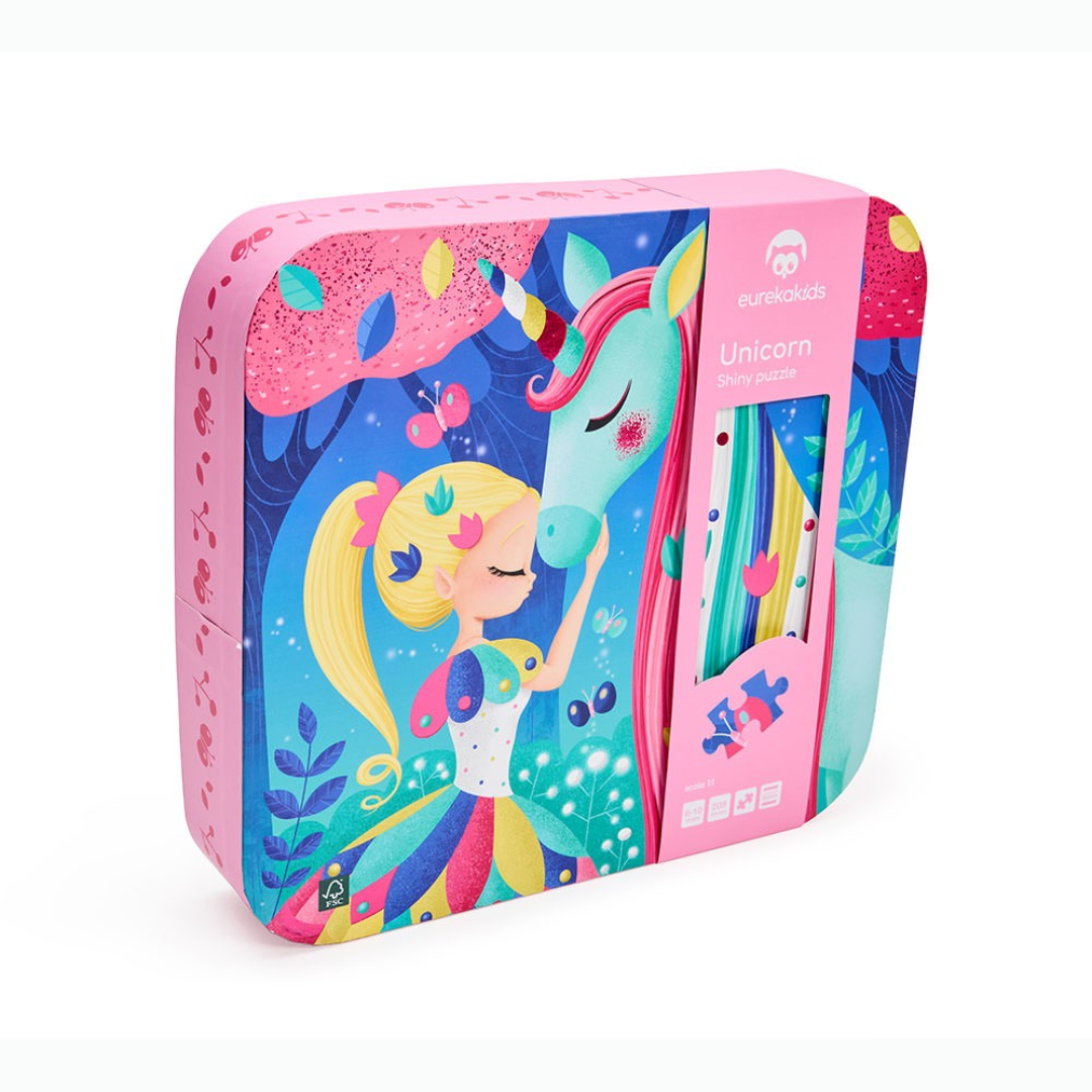 Shiny Unicorn Girl Puzzle 208 Pcs｜閃亮獨角獸拼圖 208 塊