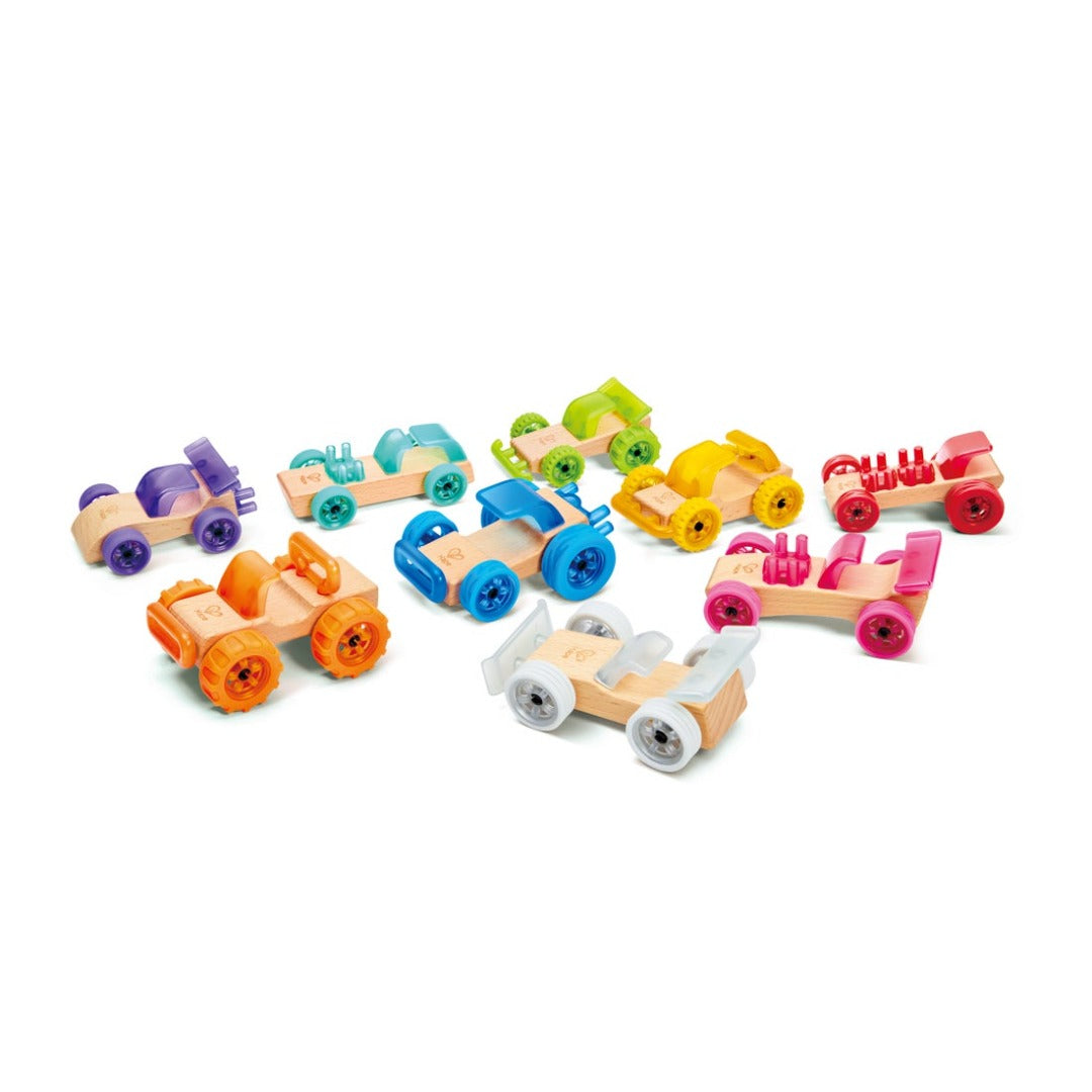 Whizzy Wheels｜Hape 創意組裝賽車
