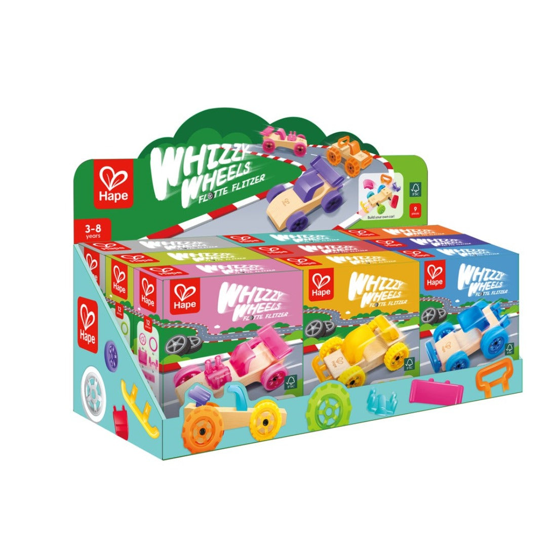 Whizzy Wheels｜Hape 創意組裝賽車