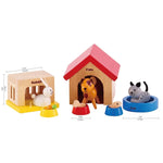 Hape 家庭寵物木製玩具屋動物套裝