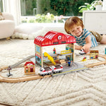 Hape Portable Train Station Set 火車軌道大車站便攜組合 (3-8Y) \\NEW//