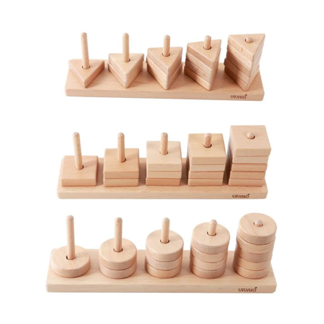 Vivaio Shape Matching Set｜幾何體立柱計數套裝