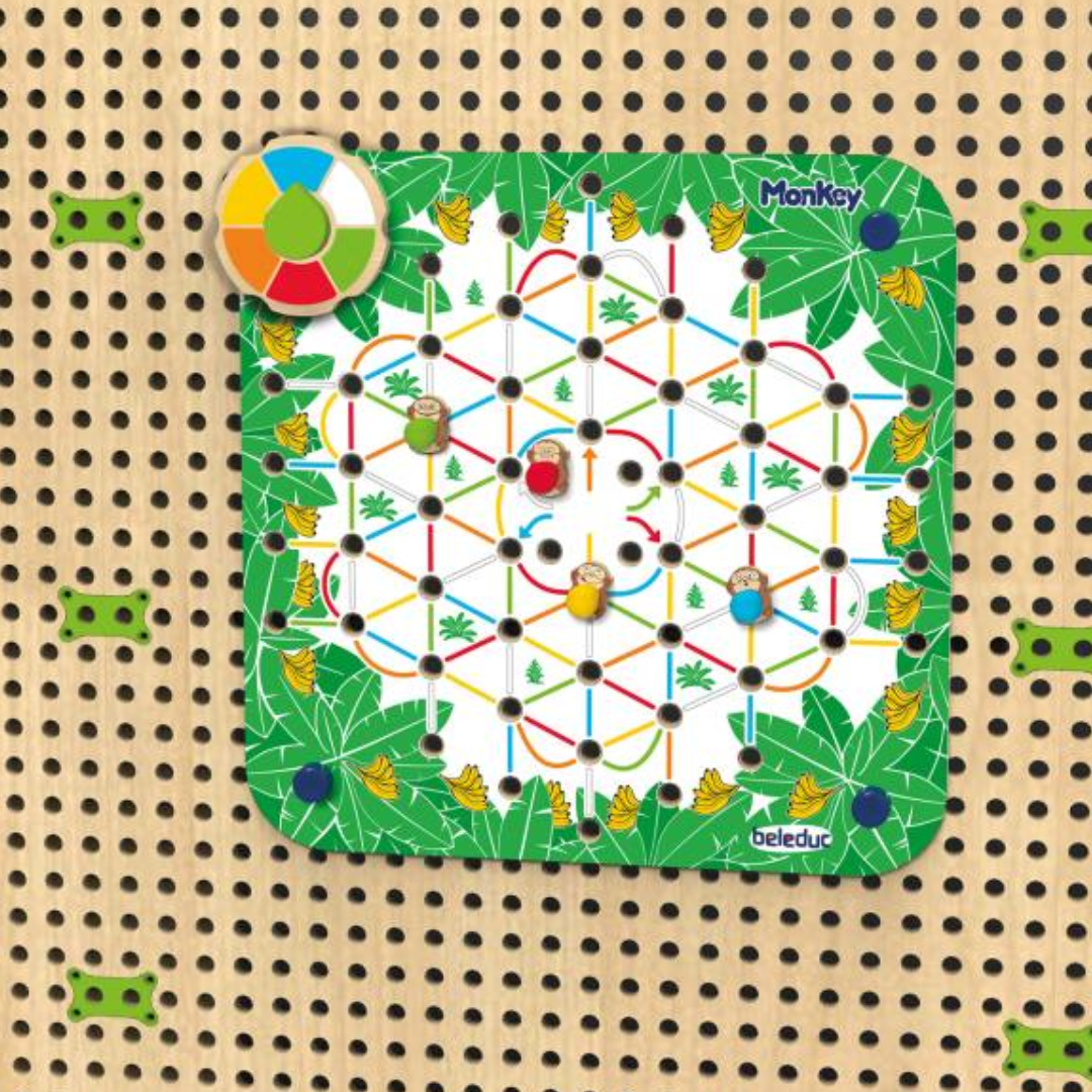 PLUG it｜Monkey Game 2 in 1 牆面互動遊戲組